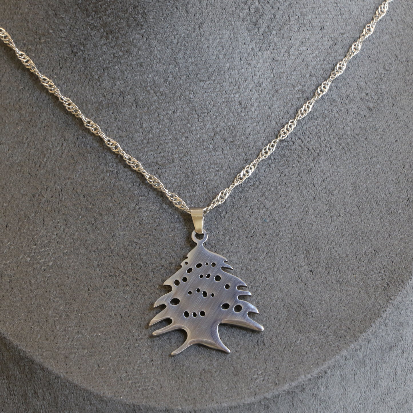 Lebanese Cedar Pendant Necklace