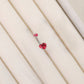 Red Heart Belly Piercing