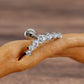 Titanium Curve Cluster Climber Flat Ear Piercing