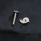 Titanium Tiny Snail Ear Piercing
