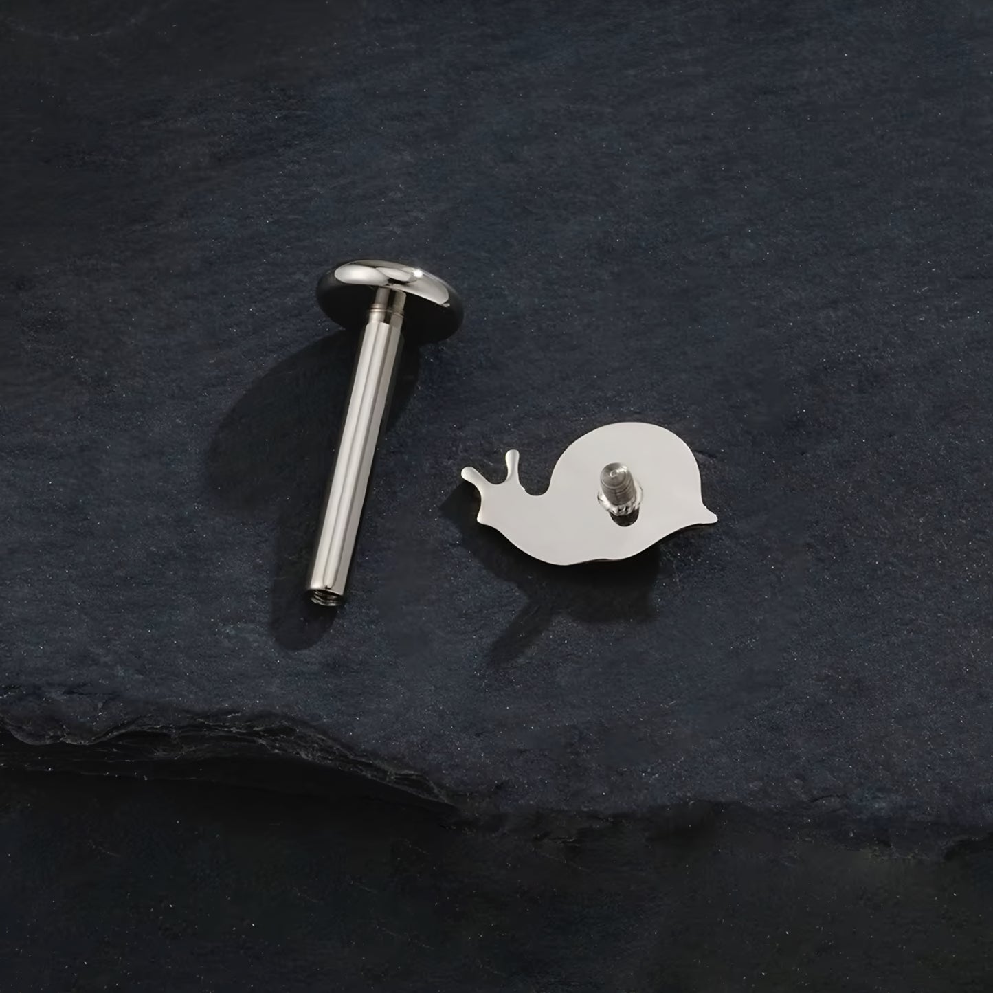 Titanium Tiny Snail Ear Piercing
