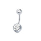 Zircon Ball Belly Piercing
