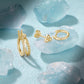 3pcs/Set Double Loop Rope Earring