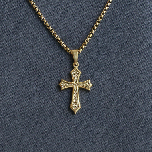 Frame Cross Necklace