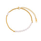 Rope Link Chain with Pearls Anklet