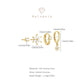 4pcs/set Flowers Loops Zircon