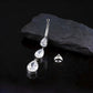 Titanium Triple Teardrop Belly Button Piercing