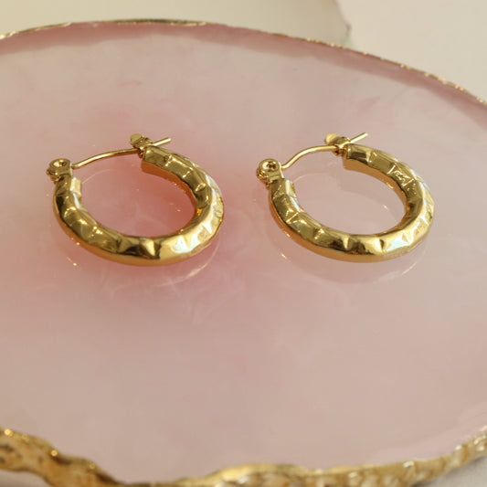 Polygon Circle Earring Pair