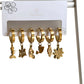 6pcs/set Fish, Turtle, Bird, Butterfly Earrings