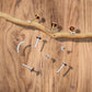 3pcs/set Flat Arc Helix Titanium Ear Piercing