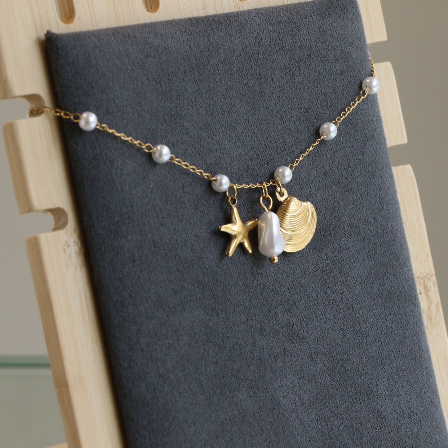 Star Fish Pearl Shell anklet