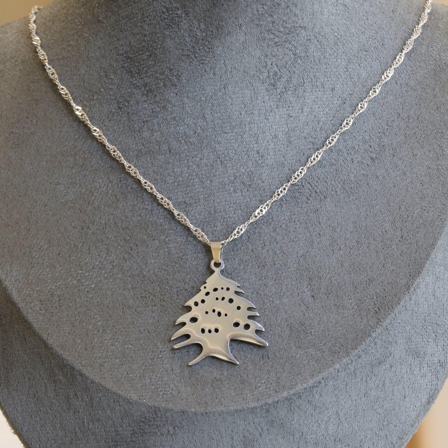 Lebanese Cedar Pendant Necklace