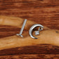 Titanium Crescent Moon Flat Ear Piercing