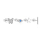 4pcs/set Star, Eye, Butterfly