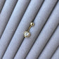 Big Heart Zircon Belly Piercing