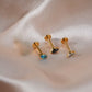 Titanium Single Tiny Marquise Flat Ear Piercing
