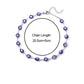 Evil Eye Silver Anklet