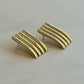 Large Ribbed Earring