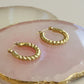 Circle Twist Earring Pair