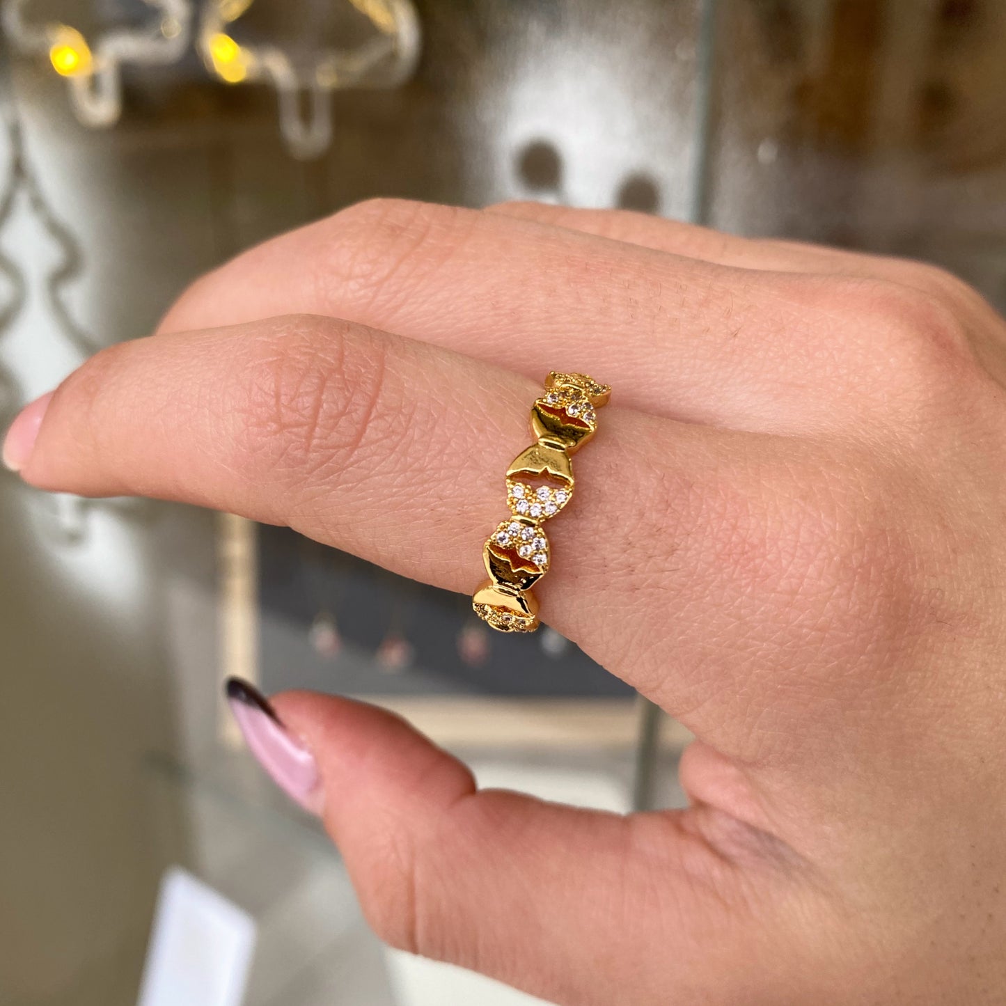 Butterfly Zircon Ring