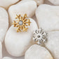 Titanium Snowflake Flower Flat Ear Piercing