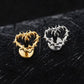 Titanium Tiny Hollow Heart Flat Ear Piercing
