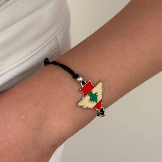 Cedar Lebanese Flag bracelet