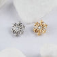Titanium Snowflake Flower Flat Ear Piercing