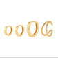 4pcs/set 3 Loops and Double cuff