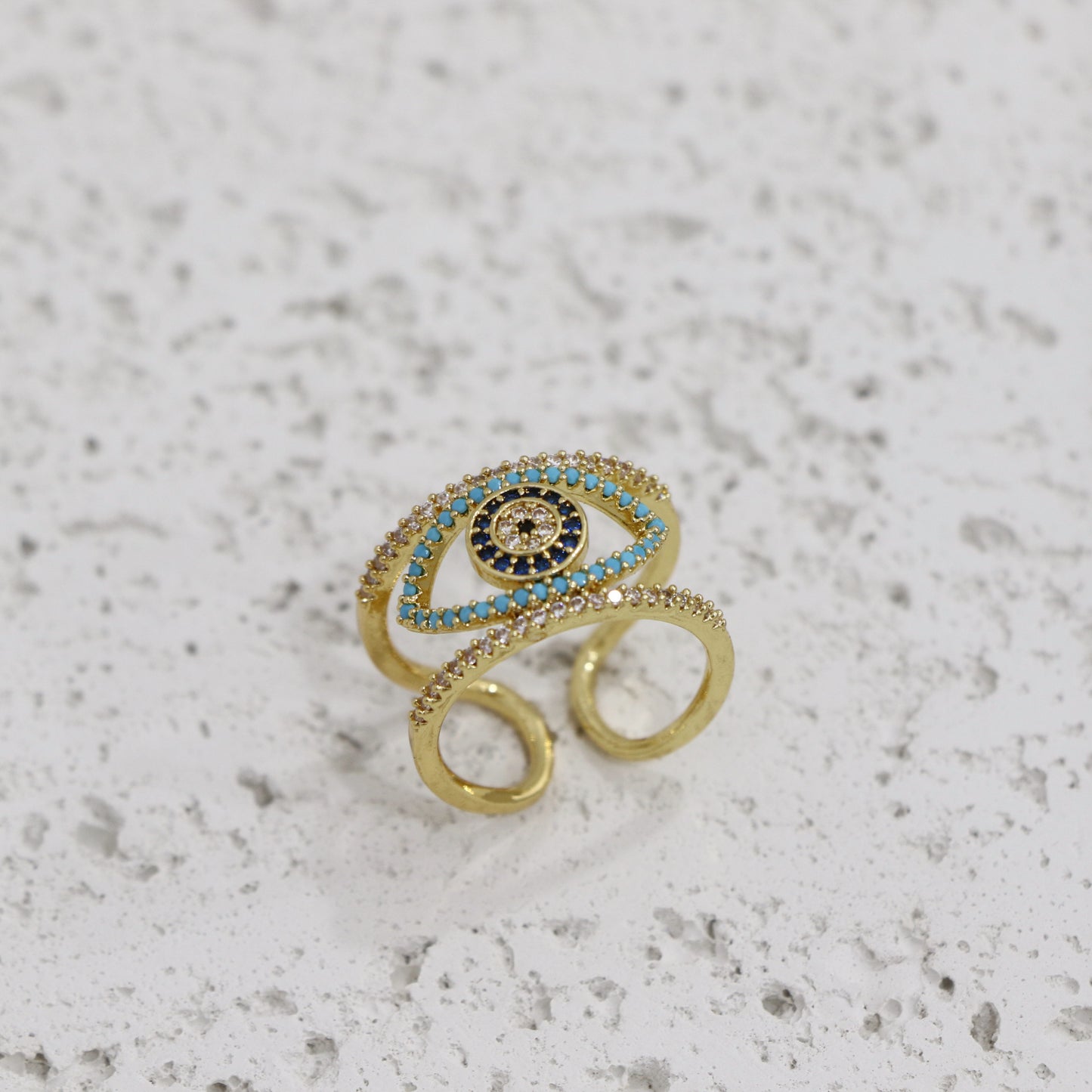 Evil Eye Turquoise Ring