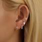 4pcs/set Opal Baby Blue Zircon