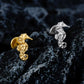 Titanium Seahorse Flat Ear Piercing