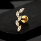 Titanium Five Marquise Climber Flat Ear Piercing