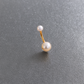 Pearl Belly Piercing