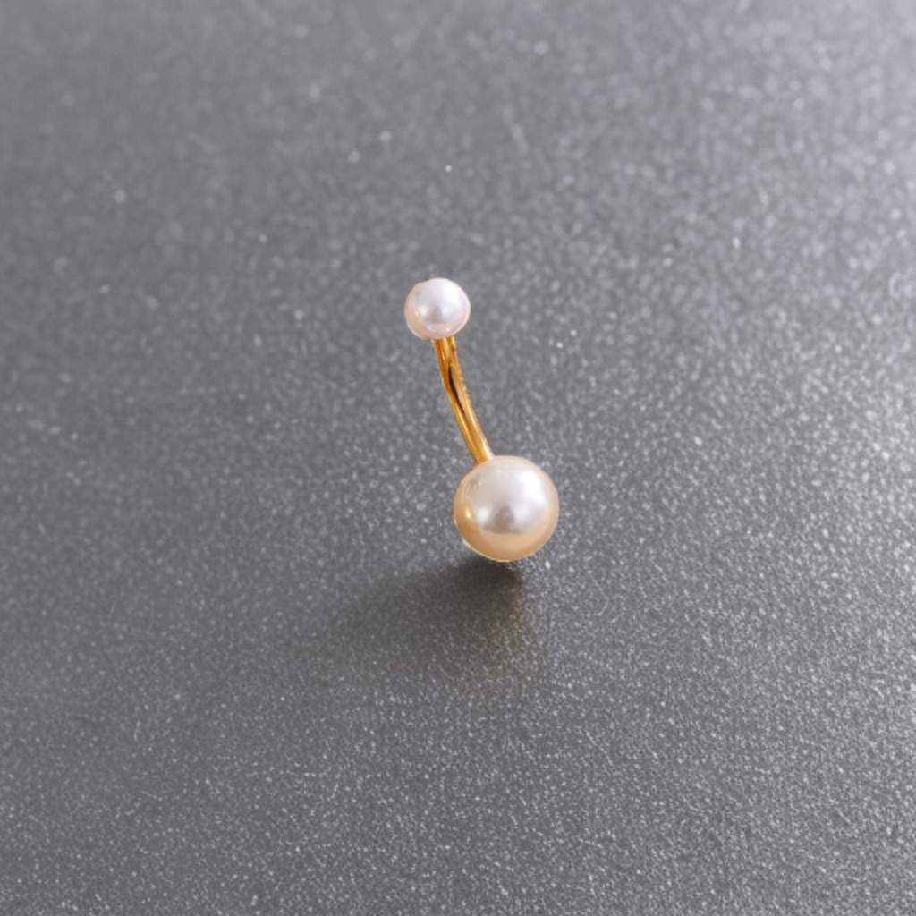 Pearl Belly Piercing