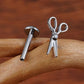 Titanium Tiny Scissors Flat Ear Piercing