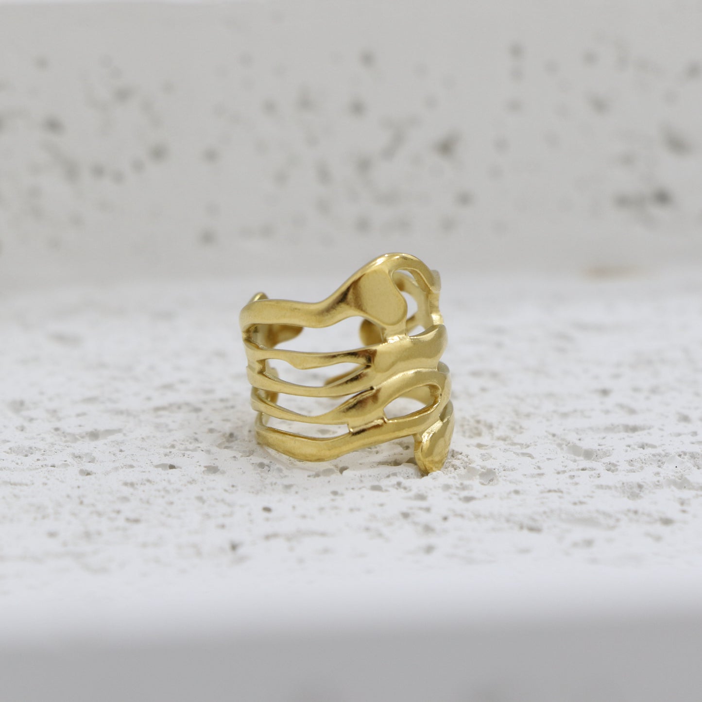 Melted Waive Ring