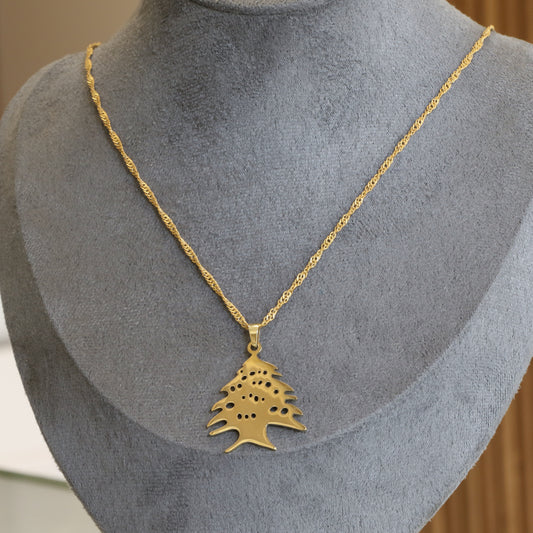 Lebanese Cedar Pendant Necklace