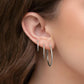 3pairs/set Silver C-Shaped Earring Hoops