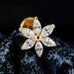 Titanium Marquise Flower Flat Ear Piercing