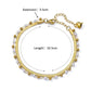 Double Layer Steel & Pearl Beads Anklet