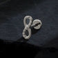 Titanium Infinity Symbol Flat Ear Piercing