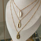 Triple Layer Shell Necklace