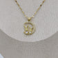 Bunny Pendant Sequin Chain Necklace