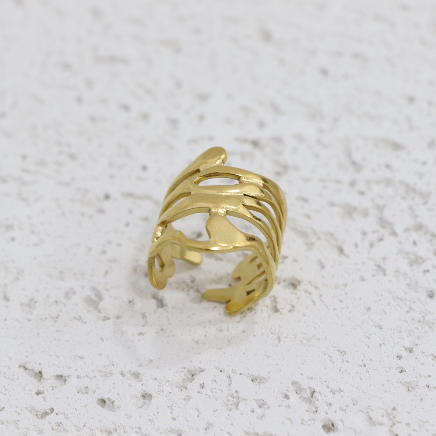 Melted Waive Ring