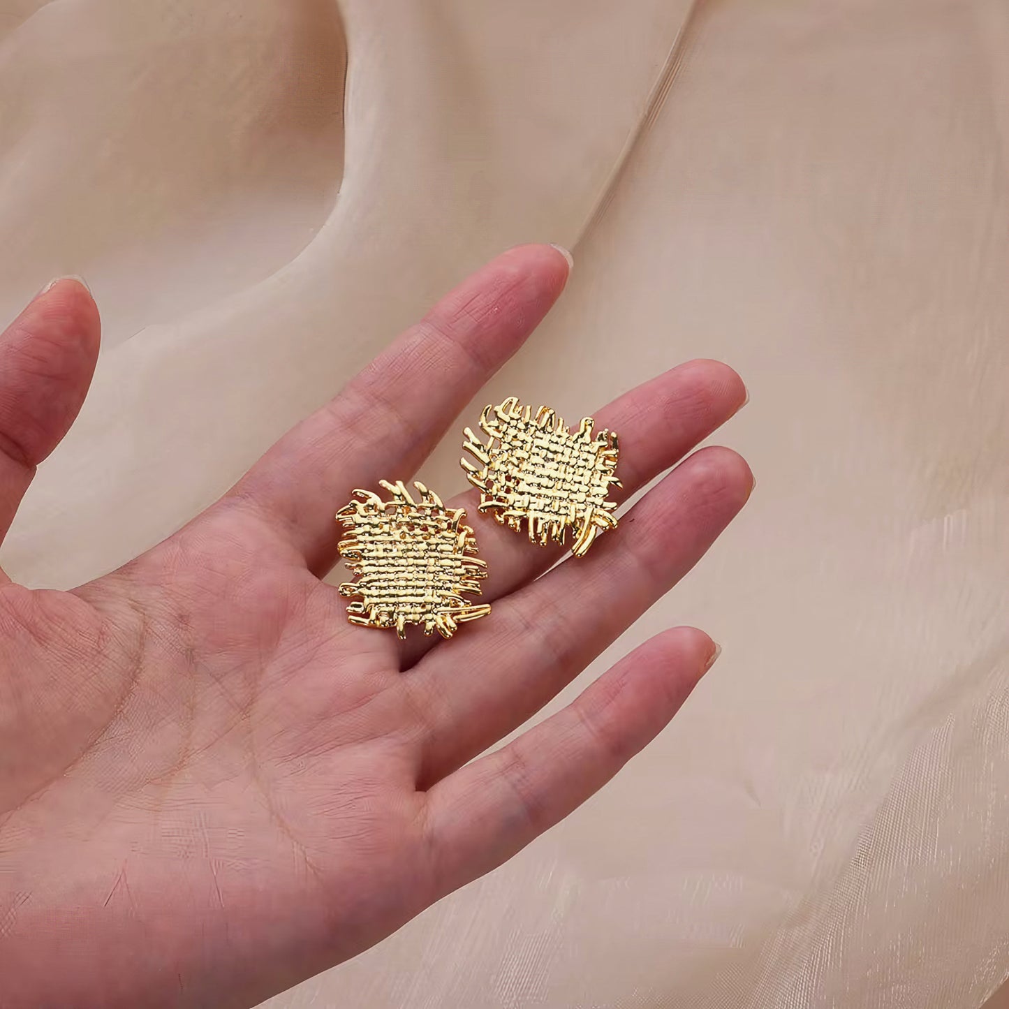Braided Stud Earring