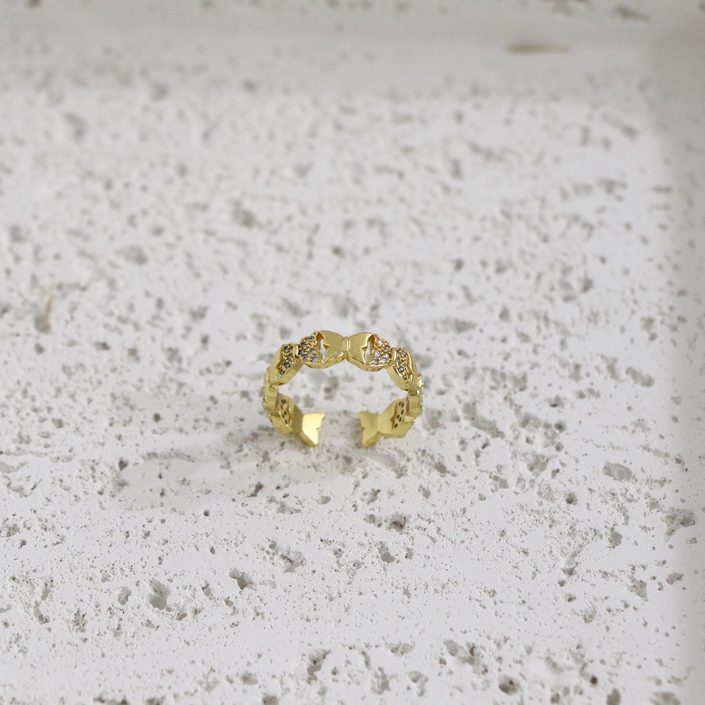 Butterfly Zircon Ring