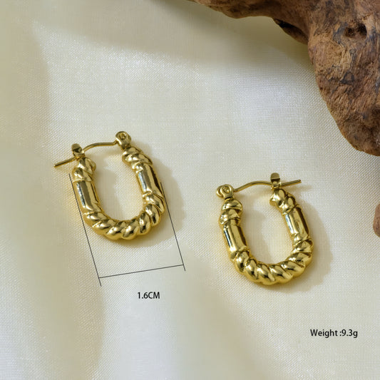 U Twist Earring Pair