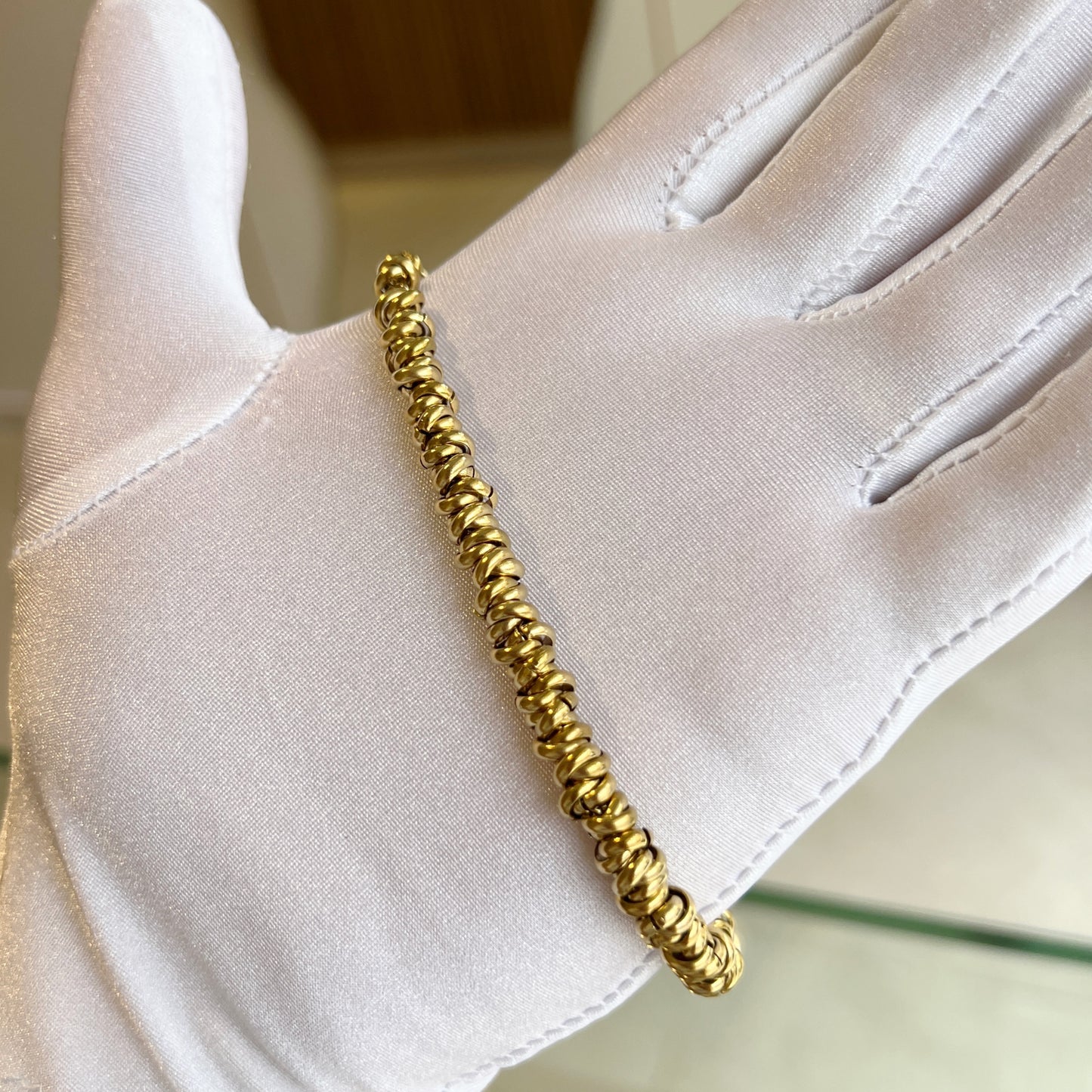 Overlapping Rings Chain Bracelet