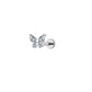 Titanium Mini Butterfly Flat Ear Piercing